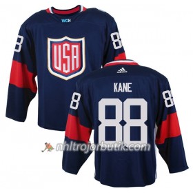 USA Tröja Patrick Kane 88 World Cup 2016 Blå Premier